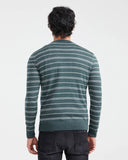 CLASSIC STRIPED SWEATER IN GREEN