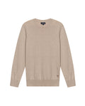 Mens Sweater Knit Regular Fit Crewneck Cotton Full Fashion Technique Heather Fiber Light Gauge Embroidered Duck - Raw 63_691H000_CRU110103_3