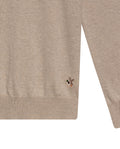 Mens Sweater Knit Regular Fit Crewneck Cotton Full Fashion Technique Heather Fiber Light Gauge Embroidered Duck - Raw 63_691H000_CRU110103_8