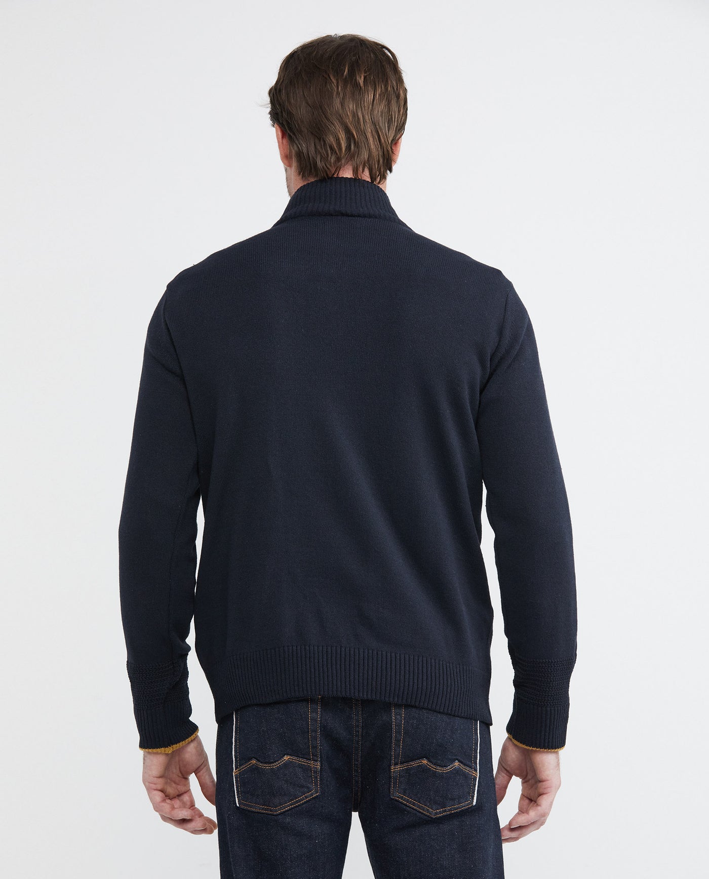 Men's Knit Sweaters - Blue 692E001 - 5