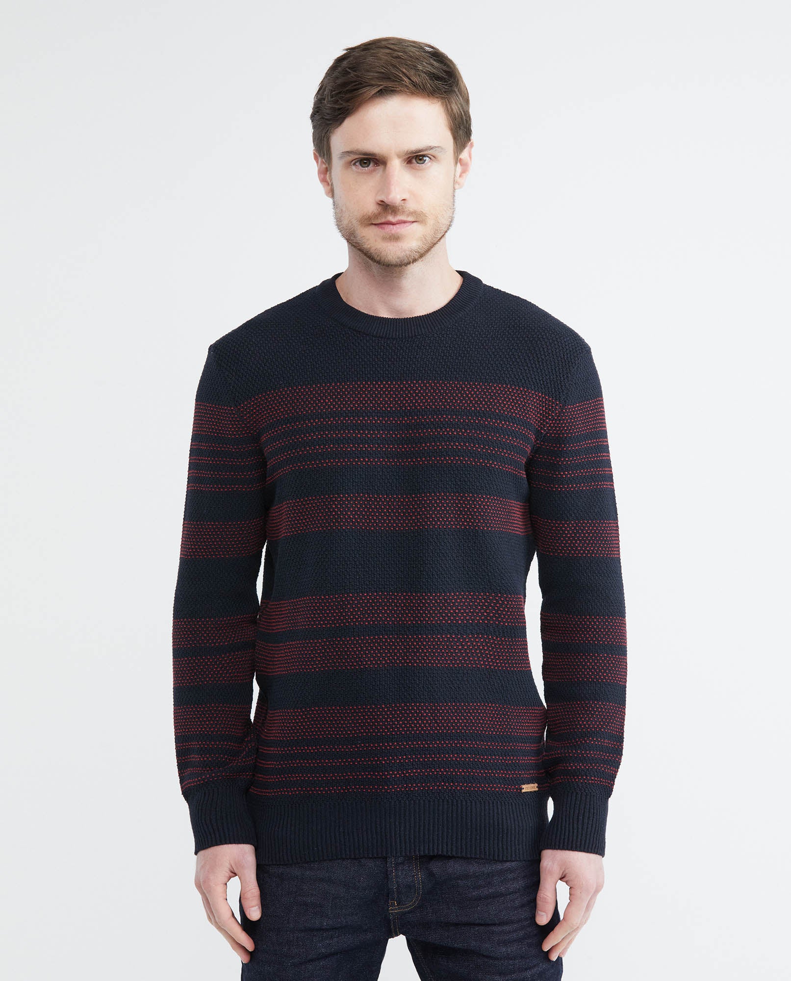 Men's Knit Sweaters - Blue - 1