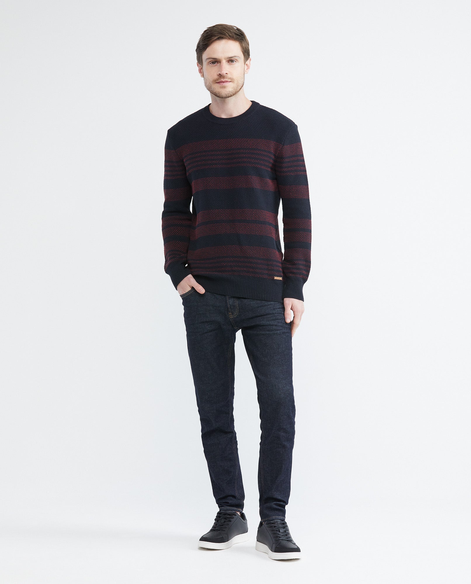 Men's Knit Sweaters - Blue - 2