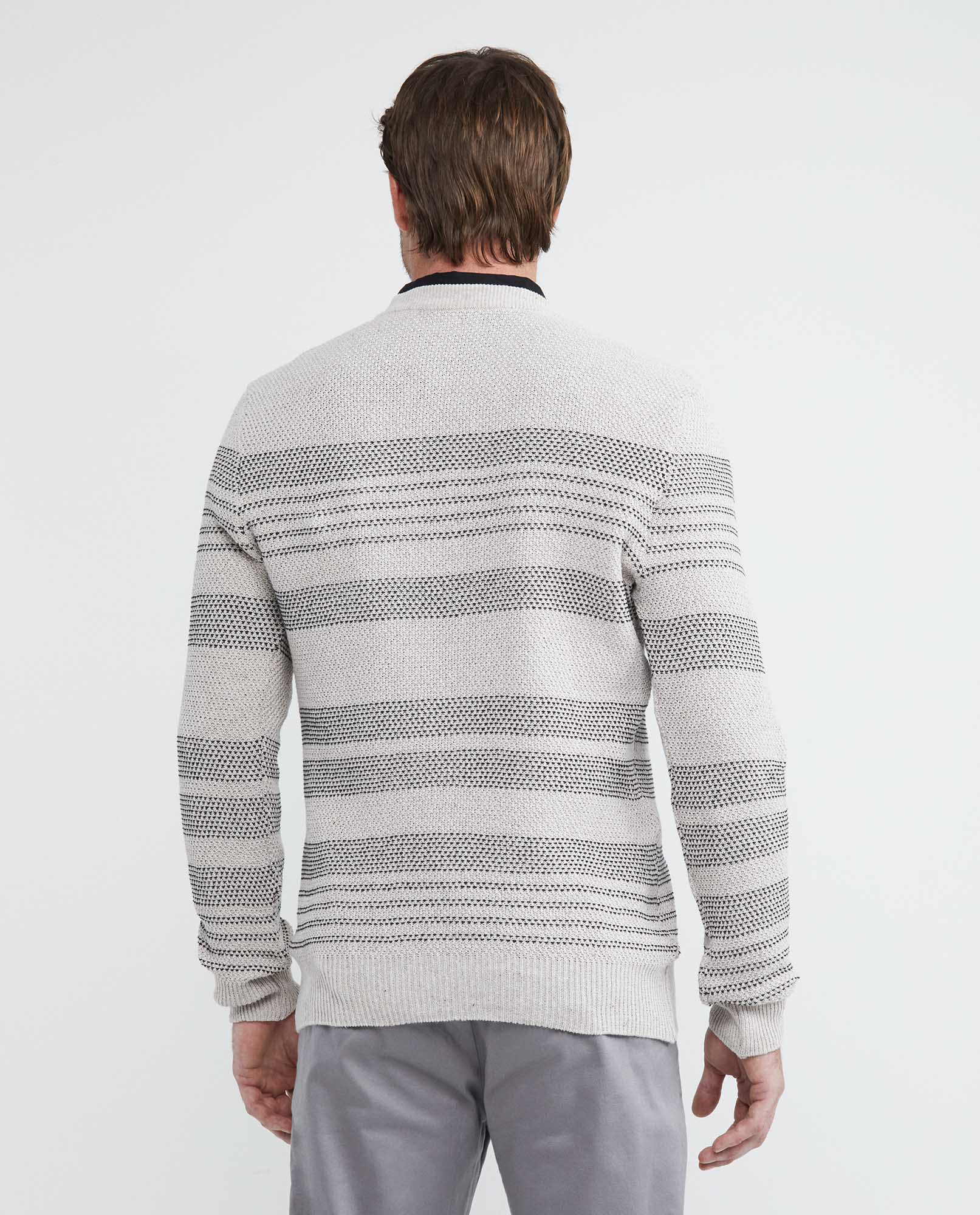 Men's Knit Sweaters - Off-White - 4