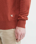 Men's Knit Sweaters - Orange - 3