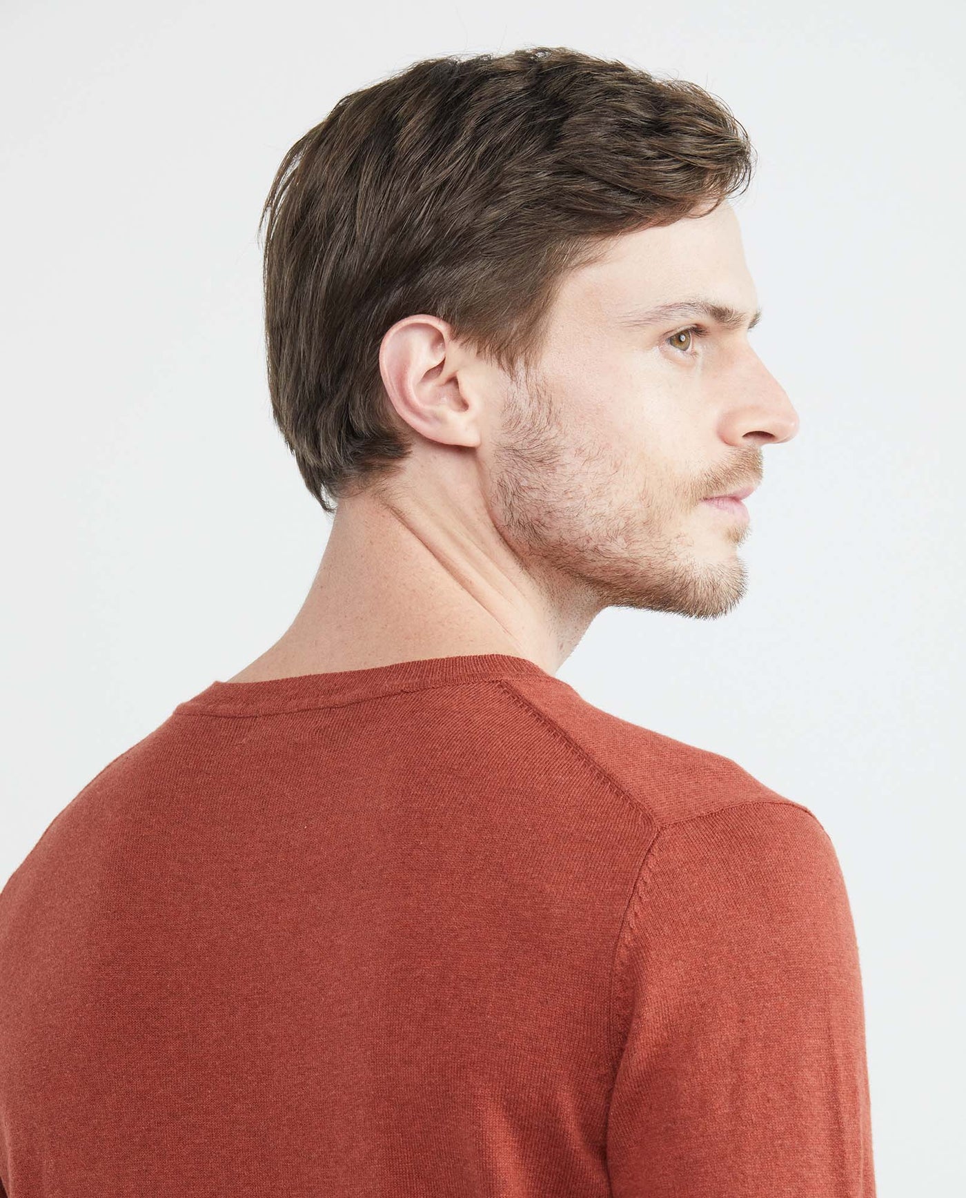 Men's Knit Sweaters - Orange - 5