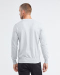 Men's Basic Crew Neck Sweater Full Fashion Heather Fiber Color Duck Cotton - 6