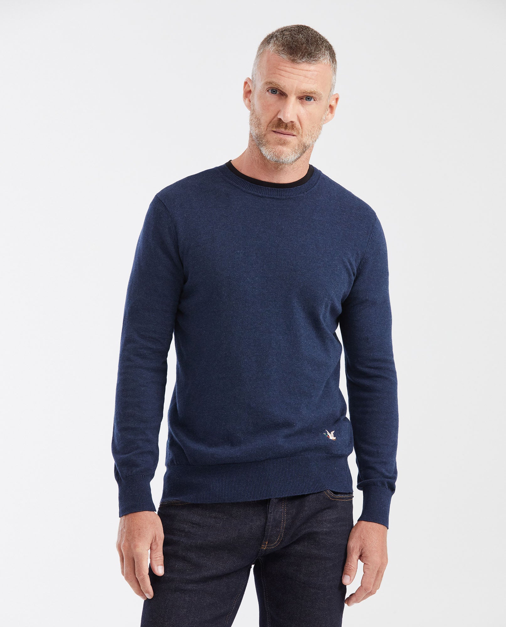 Suéter Tejido con Cuello Redondo para Hombre - Blue 63_692G000_AZU194028_0