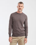 Suéter Tejido con Cuello Redondo para Hombre - Brown 63_692G000_CAF181048_0