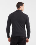 Men's Lightweight Cotton Heather mandarin Collar Half-Zip Sweater - 4