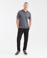 Men's Straight Fit Cotton-Polyester Knitted Polo with Full Fashion Construction - 2