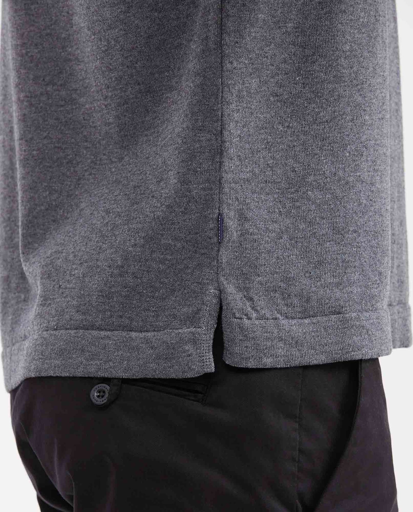 Men's Straight Fit Cotton-Polyester Knitted Polo with Full Fashion Construction - 4