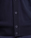 Men's Cotton Mini-Cable V-Neck Cardigan with Full Fashion Construction - 5
