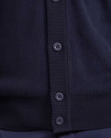 Men's Cotton Mini-Cable V-Neck Cardigan with Full Fashion Construction - 5