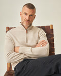 Men´s Half-Zip Sweater - Khaki 63_692H002_CAQ150309_0