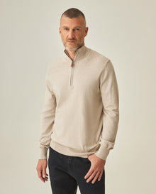 Men´s Half-Zip Sweater - Khaki 63_692H002_CAQ150309_3