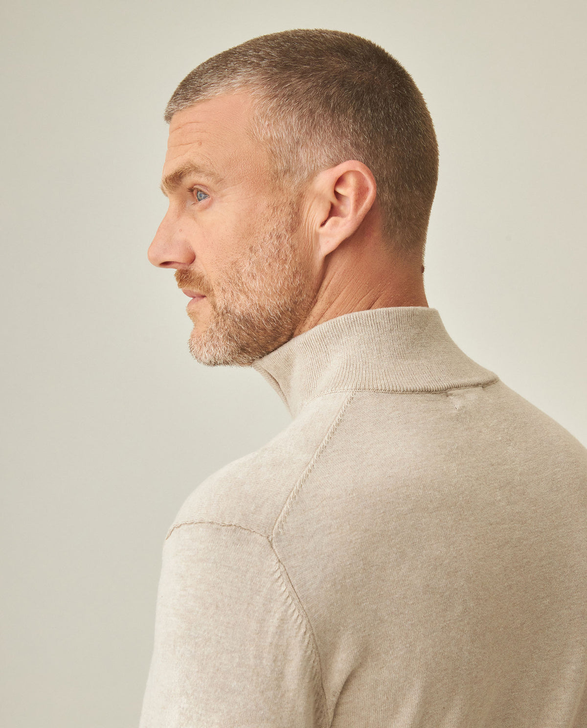 Men´s Half-Zip Sweater - Khaki 63_692H002_CAQ150309_7