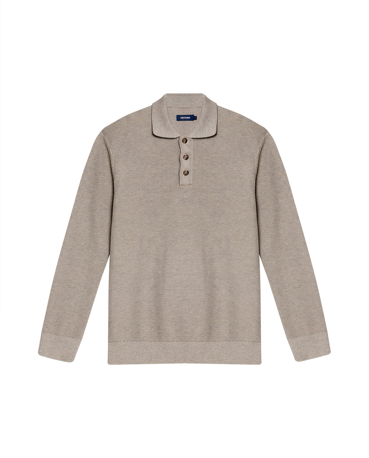 Men´s Polo Neck Sweater - Khaki 63_692H005_CAQ150309_4