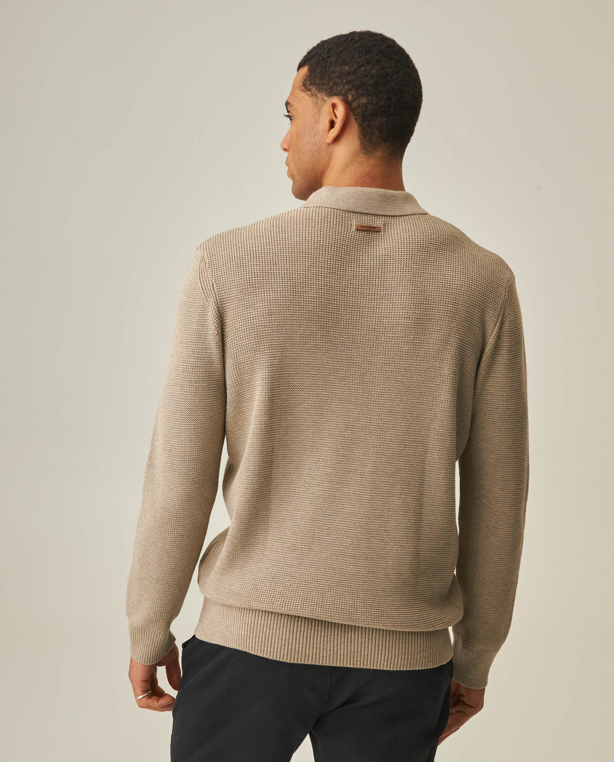 Men´s Polo Neck Sweater - Khaki 63_692H005_CAQ150309_6