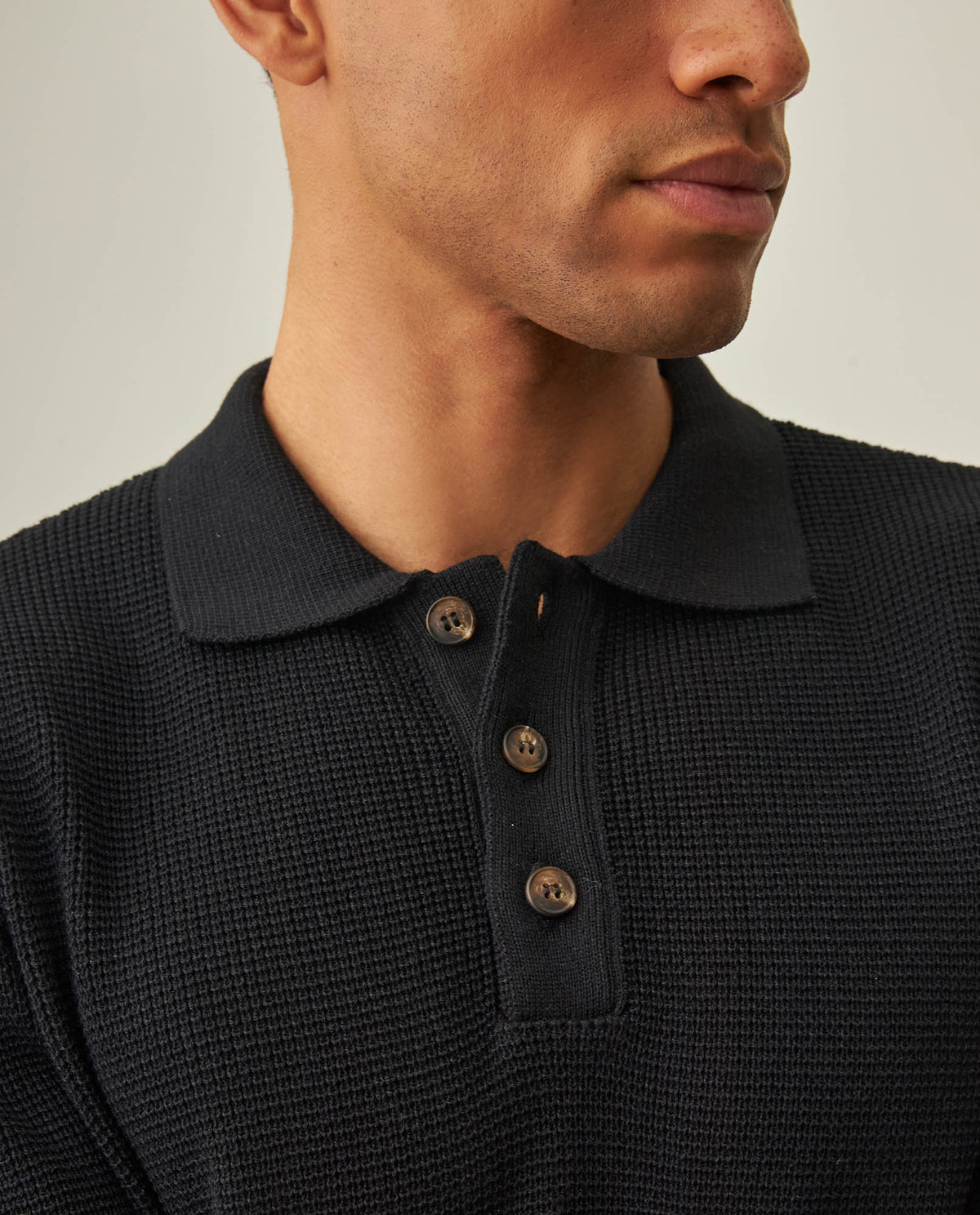 Men´s Polo Neck Sweater - Black 63_692H005_NEG194007_3