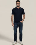 Men's Knit Polo Shirt - Blue 63_692H007_AZU194030_4