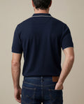 Men's Knit Polo Shirt - Blue 63_692H007_AZU194030_6