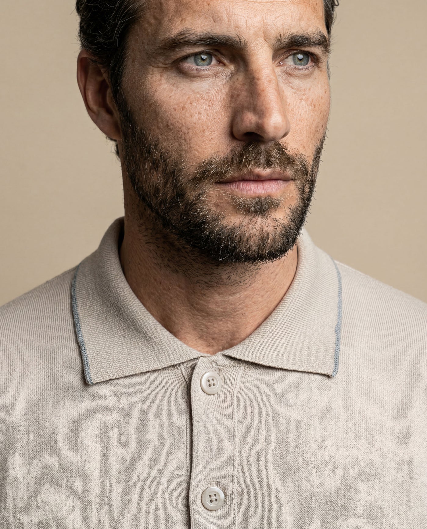 Men's Knit Polo Shirt - Raw 63_692H007_CRU110103_6