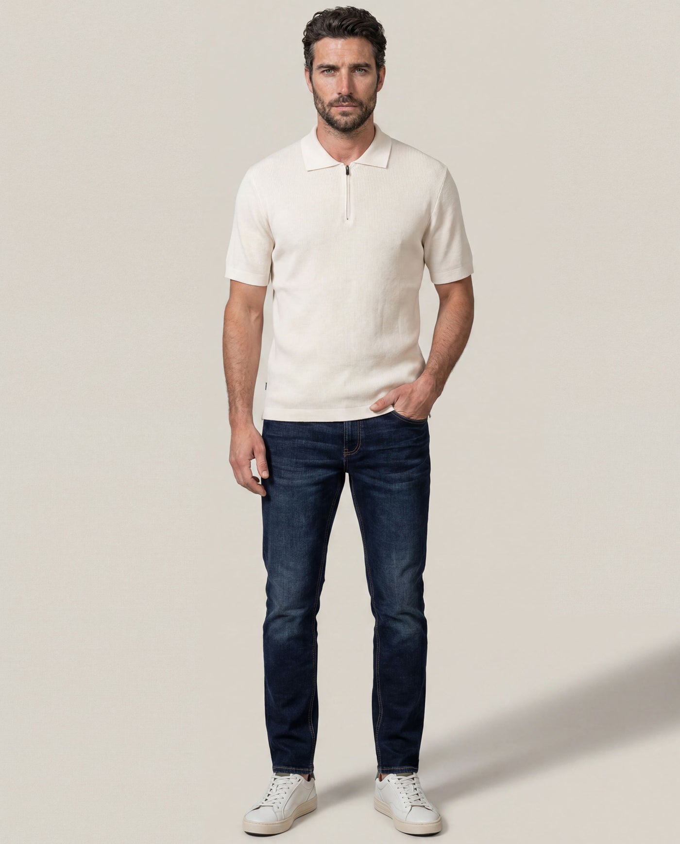 Men´s Knit Polo Shirt - Raw 63_692H008_CRU110103_4