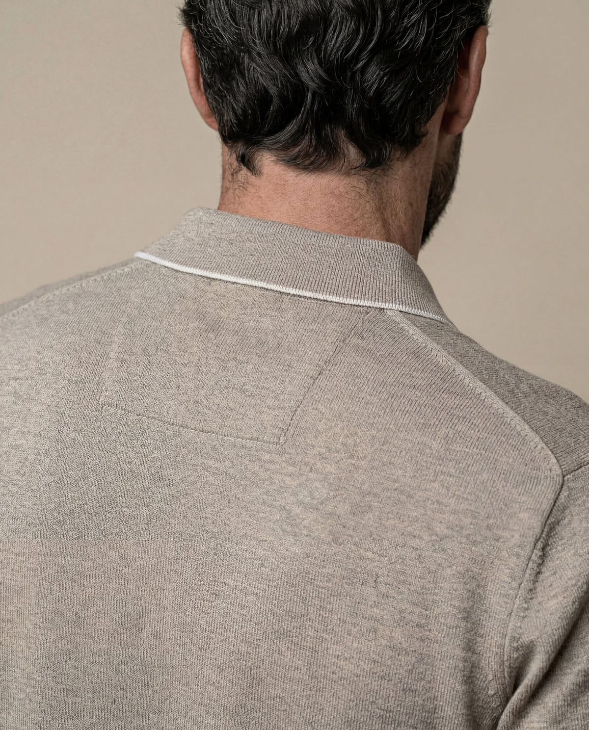 Men´s Knit Polo Shirt - Khaki 63_692H011_CAQ150309_7