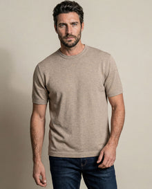 Men´s Knitted T-Shirt - Khaki 63_692H012_CAQ150309_0