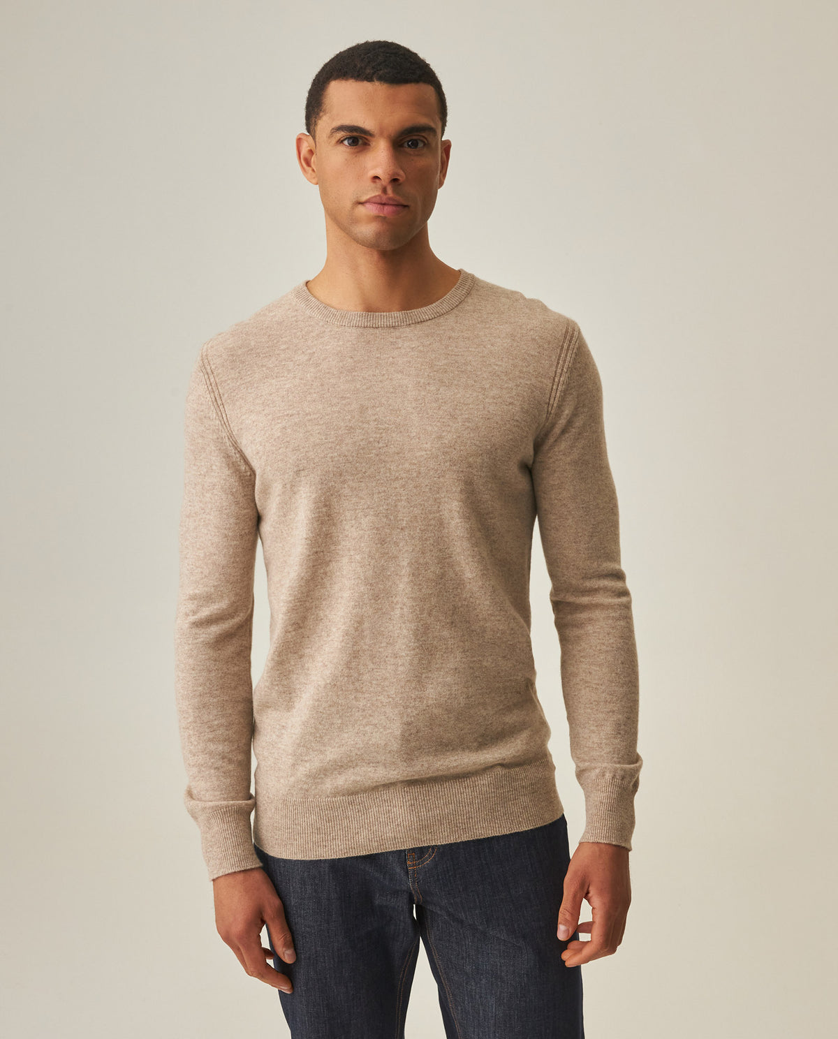 Men´s Wool-Cashmere Sweater - Khaki 63_692H700_CAQ150309_0