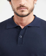 Men's Knit Polo Shirt Regular Fit Short Sleeve in Cotton 694G100 - 2