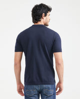 Men's Knit Polo Shirt Regular Fit Short Sleeve in Cotton 694G100 - 3