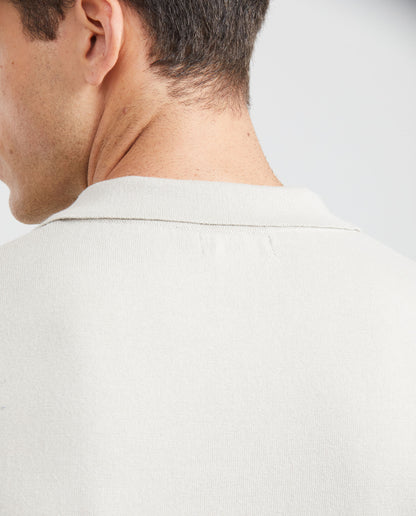 Men's Straight Fit Knit Polo Shirt - Raw - 5