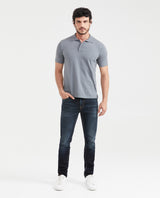 Men's Knit Polo Shirt Regular Fit Short Sleeve in Cotton 694G100 - 5
