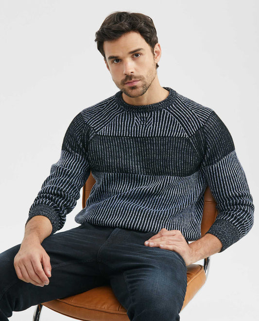 Men´s Crewneck Sweater - Blue 63_697E401_AZU165119_3