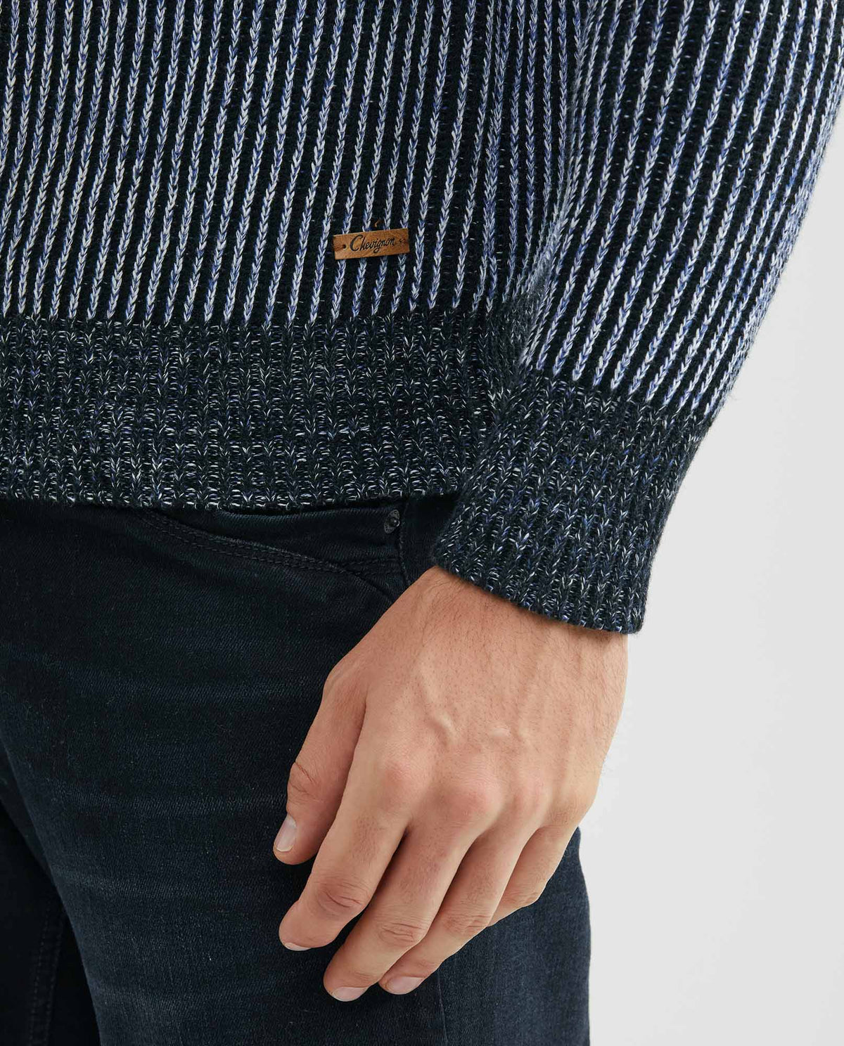 Men´s Crewneck Sweater - Blue 63_697E401_AZU165119_4