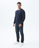 LAMBSWOOL MERINO SWEATER IN BLUE