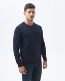 LAMBSWOOL MERINO SWEATER IN BLUE