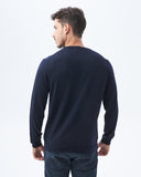 LAMBSWOOL MERINO SWEATER IN BLUE