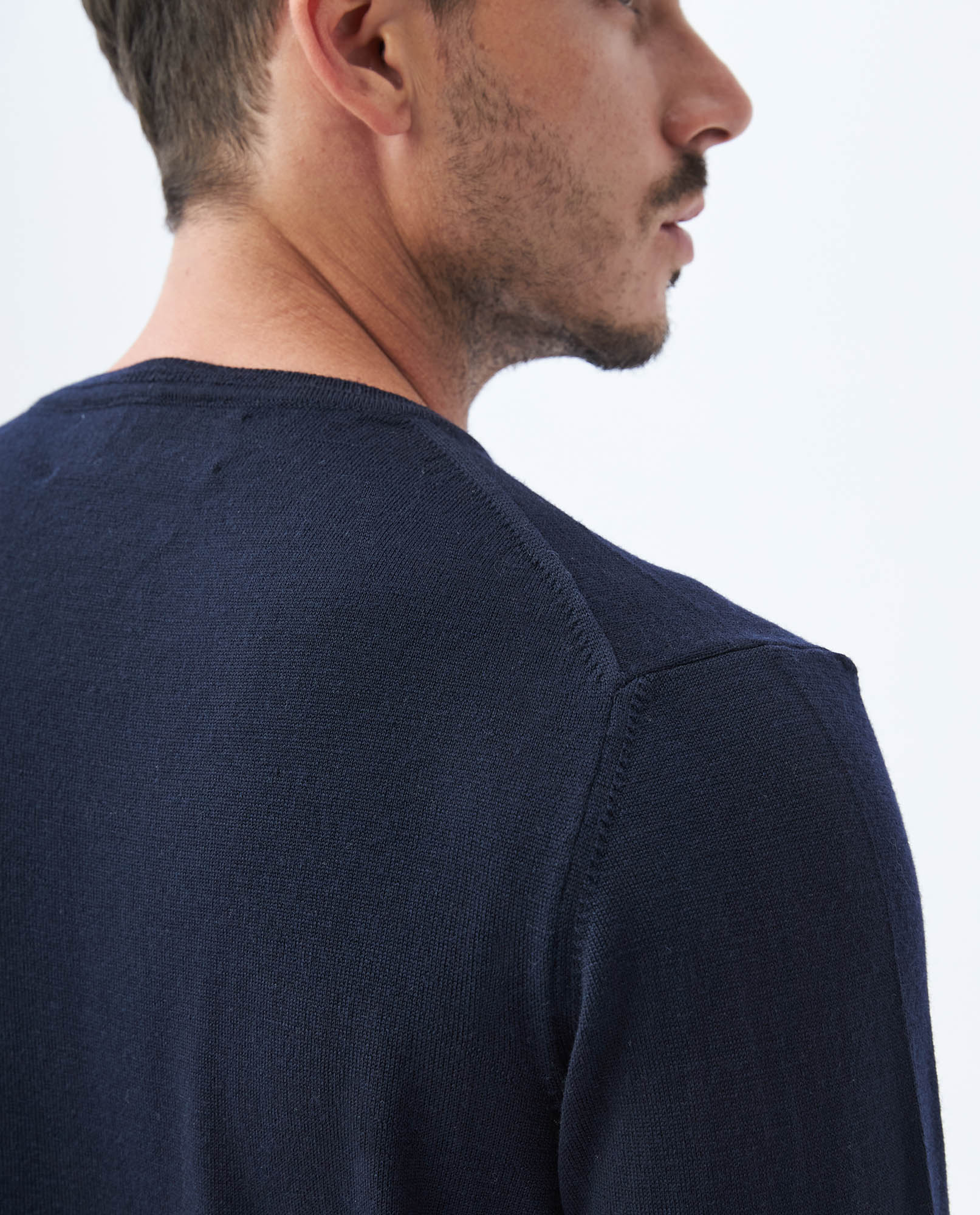 Men's Knit Sweaters - Blue - 5
