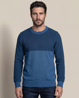 Men´s Cotton Crewneck Sweater - Blue 63_697F201_AZU193924_0