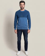 Men´s Cotton Crewneck Sweater - Blue 63_697F201_AZU193924_4