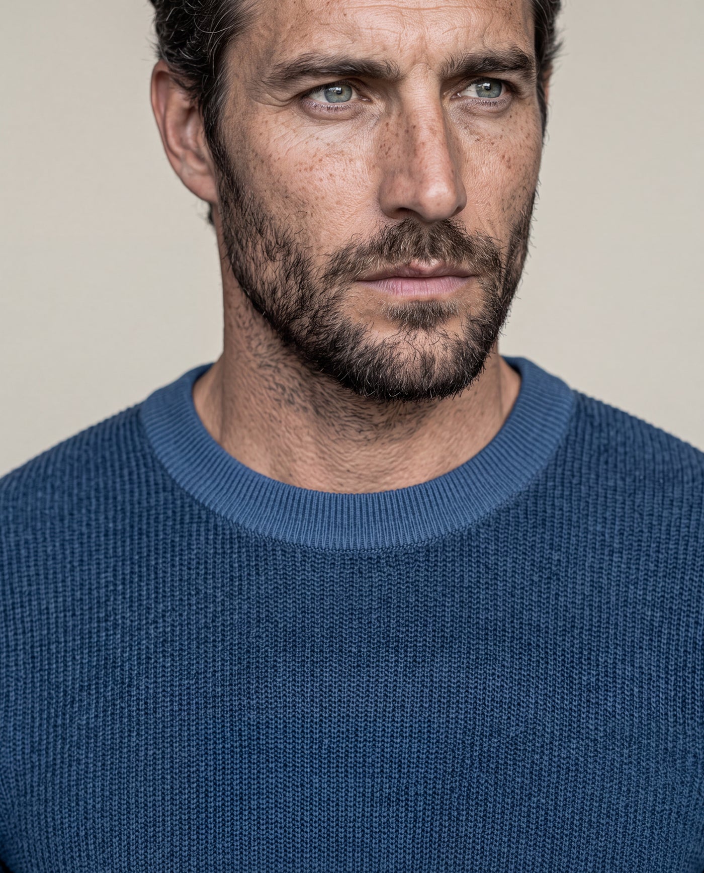 Men´s Cotton Crewneck Sweater - Blue 63_697F201_AZU193924_5