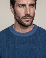 Men´s Cotton Crewneck Sweater - Blue 63_697F201_AZU193924_5
