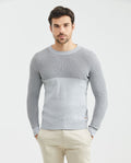 Men´s Cotton Crewneck Sweater - Gray 63_697F201_GRI164402_0