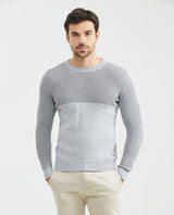 Men´s Cotton Crewneck Sweater - Gray 63_697F201_GRI164402_0