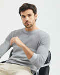 Men´s Cotton Crewneck Sweater - Gray 63_697F201_GRI164402_3