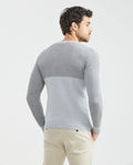 Men´s Cotton Crewneck Sweater - Gray 63_697F201_GRI164402_5