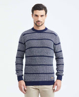 Men´s Waffle Knit Sweater - Blue 63_697F402_AZU194024_0