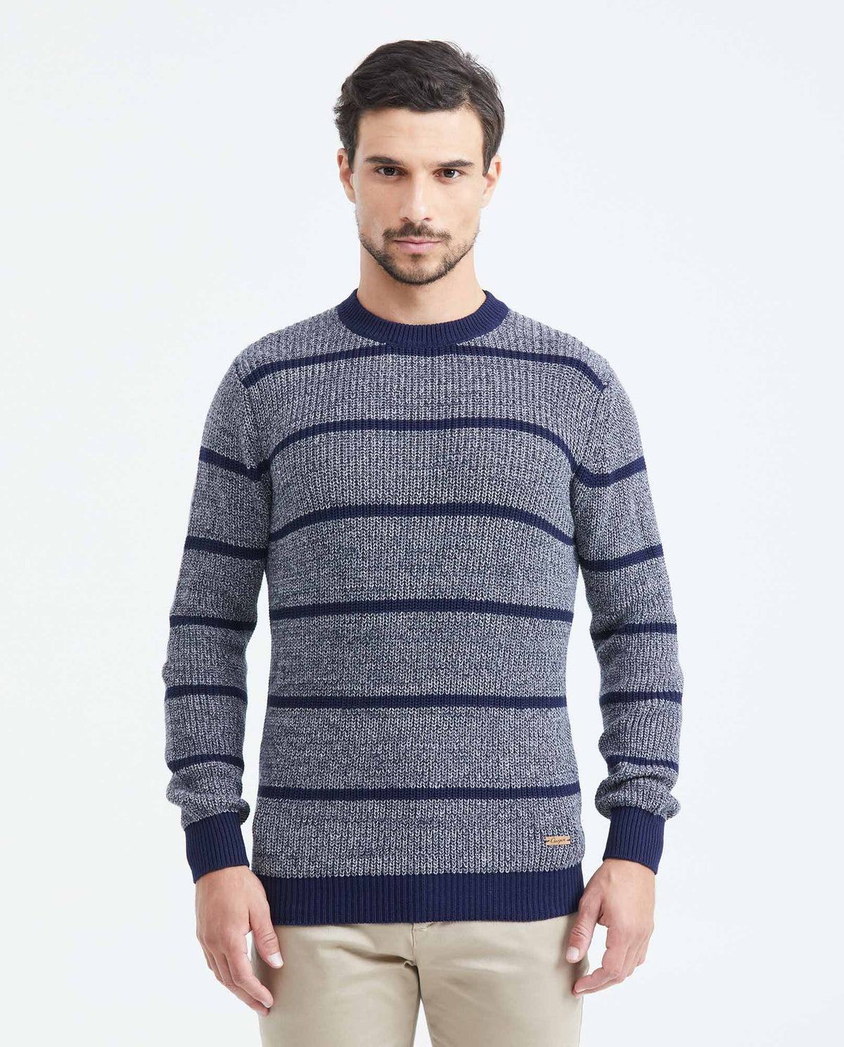 Men´s Waffle Knit Sweater - Blue 63_697F402_AZU194024_0